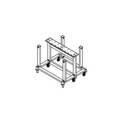 Support ouvert et inclinable sur roulettes