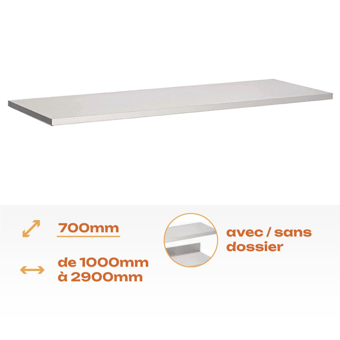 Plans de travail Aisi 304 – 700mm